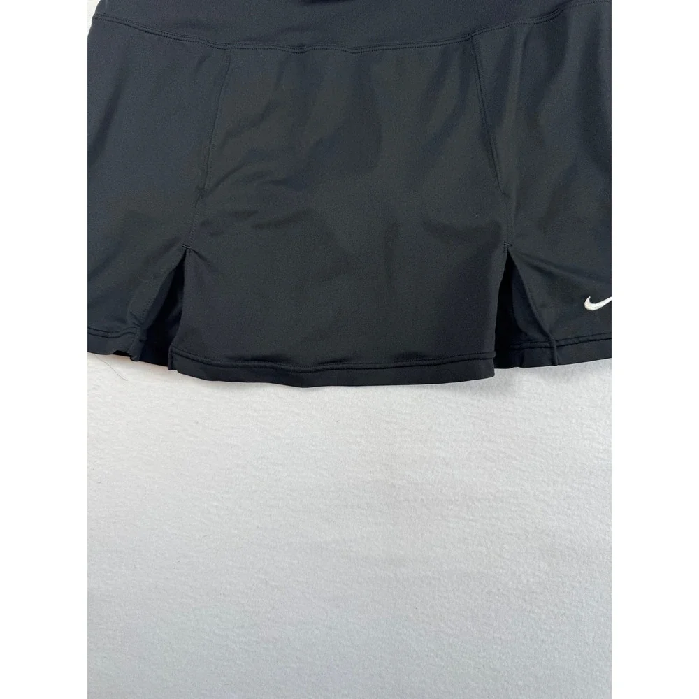 Athletic‎ Nike Womens Medium Skort Black Dri-FIT Tennis Golf Built-in Shorts